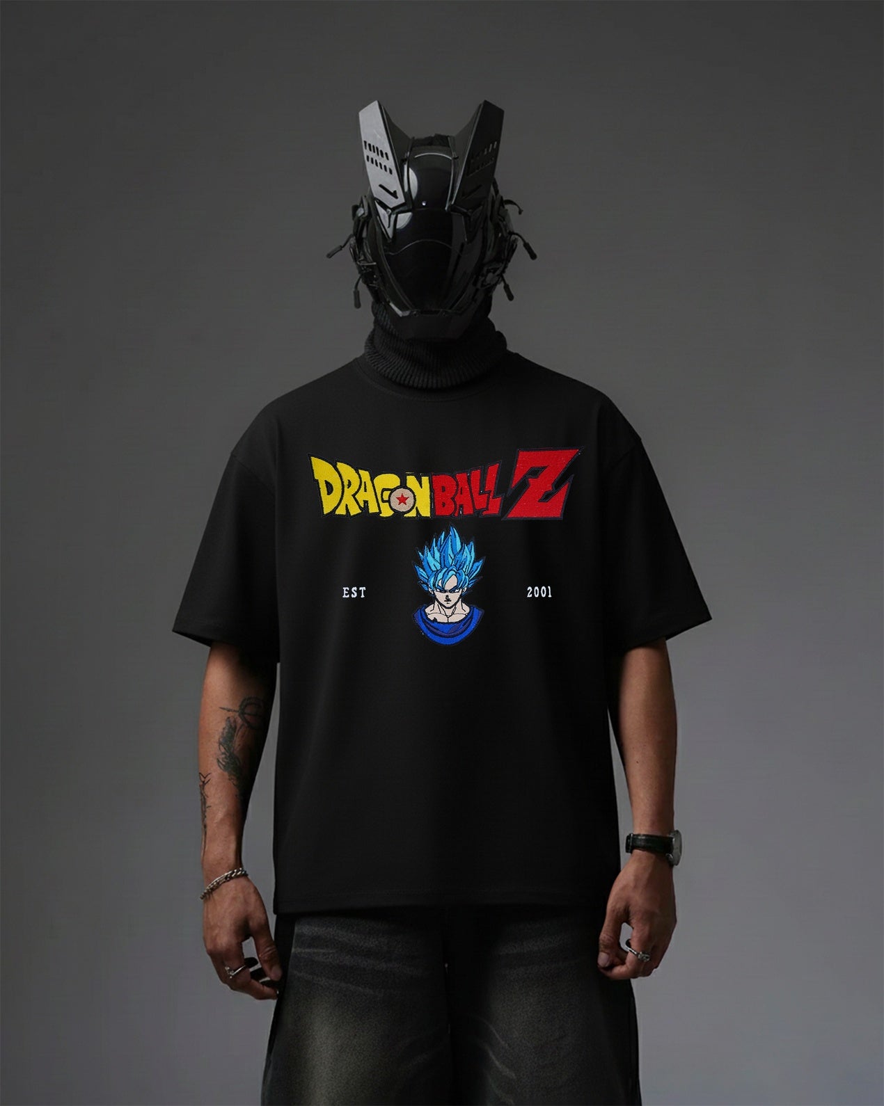 GOKU EMBROIDERY OVER-SIZED T SHIRT
