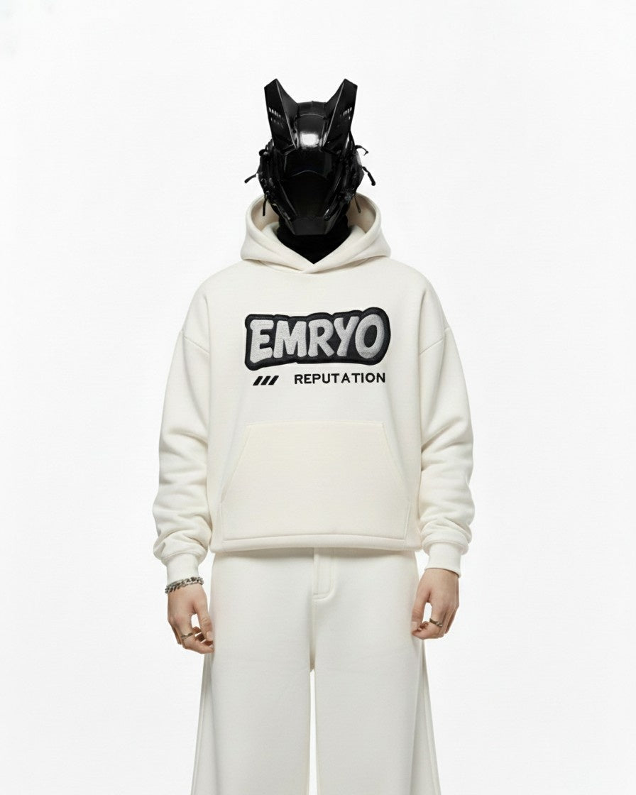 Unicorn Applique Embroidery Oversized Hoodie
