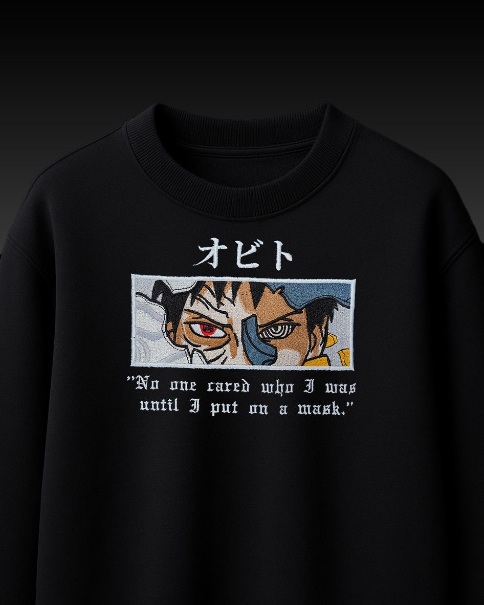 Obito Embroidery Over-Sized T Shirt